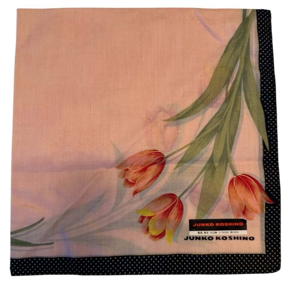 NWT Vintage Japanese Brand Junko Koshino Handkerchief, Bandanna, Neckerchief ￼